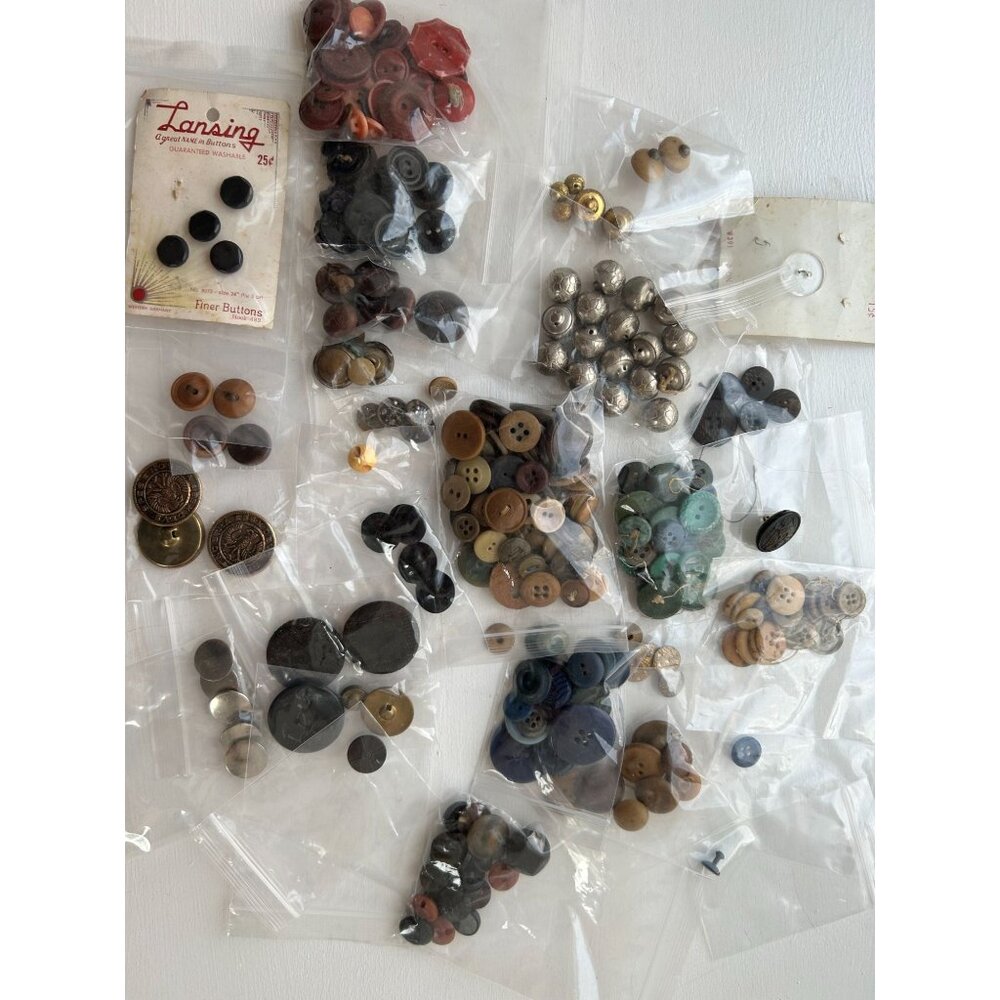 Vintage and Antique Buttons Various Sizes, Material and Styles